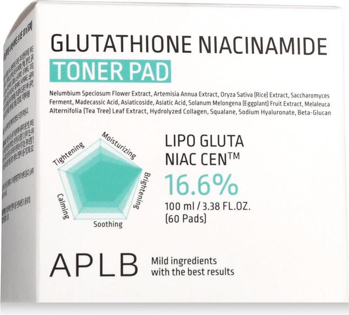 Produktbild Aplb Glutathione Niacinamide Toner Pad 60 Pads (Gesichtswasser)