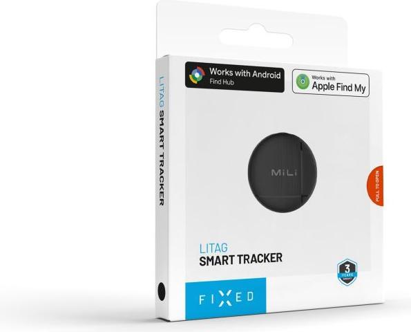 Actual product image Fixed LiTag with Find My and Find Hub support, black (Android, Apple, iOS)