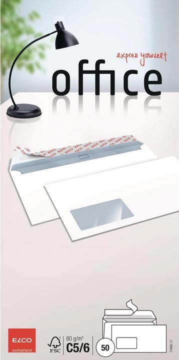 Image du produit Elco Enveloppes Bureau en petit paquet (C5/6, 50 x)