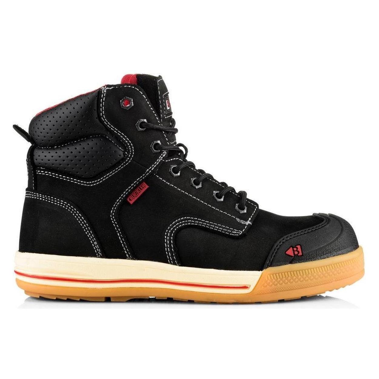 Buckbootz, Werkschoenen, Buckler Werkschoenen Eazy S3 Sneaker Zwart Maat 42 (S3, 42)