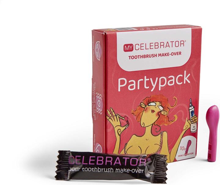 Celebrator My ZahnbürstenMakeover Zehnteiliges PartyPack Rosa