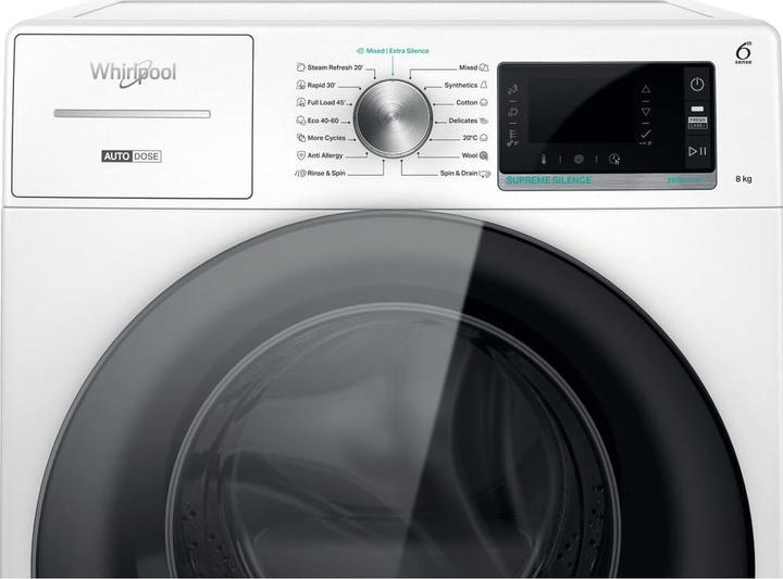 Actual product image Whirlpool PRALKA W7X W845WB EE Supreme Silence (8 kg, Left)