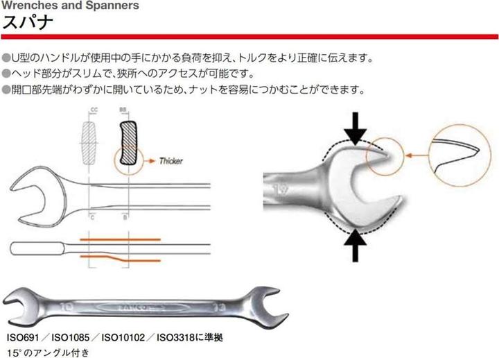 Actual product image Bahco Open-end spanner 6M/24x30 (30 mm)