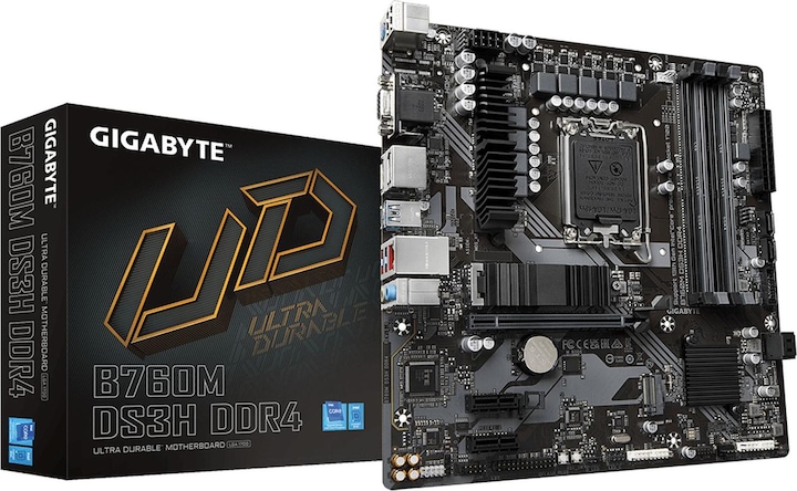 Gigabyte B760M DS3H (LGA 1700, Intel B760 Express, mATX)