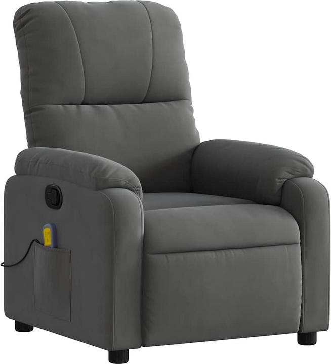 Produktbild VidaXL Massagesessel Dunkelgrau Mikrofasergewebe,Farbe