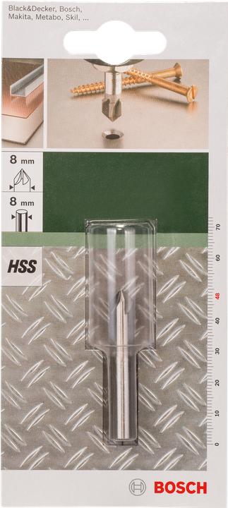 Produktbild Bosch Zubehör Kegelsenker HSS 5-Schneiden, DIN 335 D= 8,0 mm M 4 (8 mm)