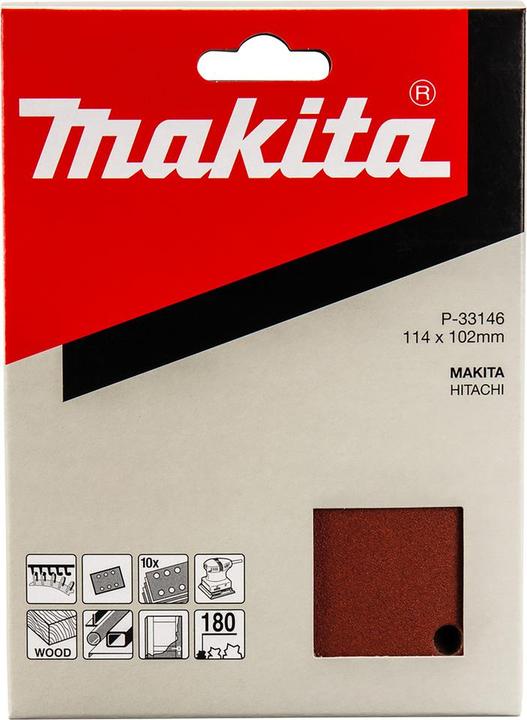 Produktbild Makita Schleifpapier Klett 115x102mm Korn 180 (180)