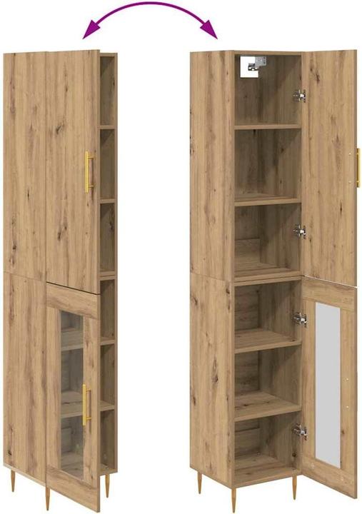 Image du produit vidaXL Modernes Highboard (34 x 34.50 x 180 cm)