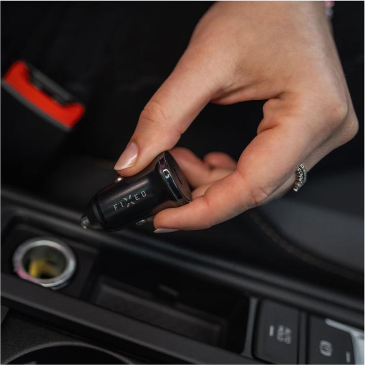 Actual product image Fixed Super Fast Car Charger USB-C 30W PD Black