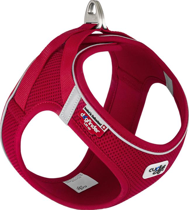 Actual product image Curli Magnetic Vest Dog Harness Air-Mesh Red M (M, Dog, General)