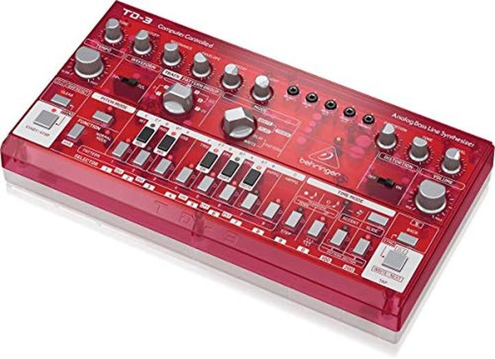 Produktbild Behringer TD-3-SB Syntezator linii basowej czerwony przeźroczysty