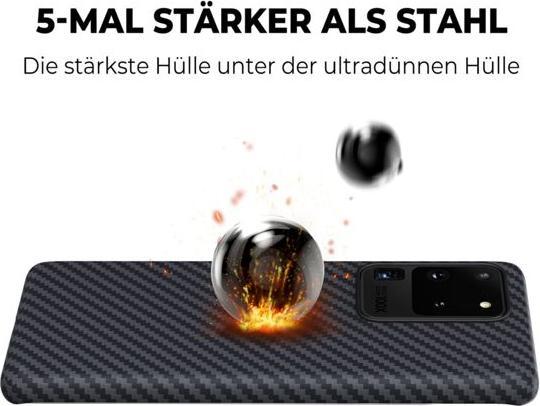 Actual product image Pitaka MagEz Case for S20 U Black/Grey Twill