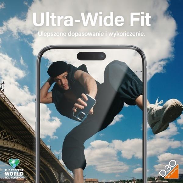 Produktbild PanzerGlass MATRIX Screen Protector with D3O Ultra-Wide Fit (1 Stück, Apple iPhone 15 Plus)