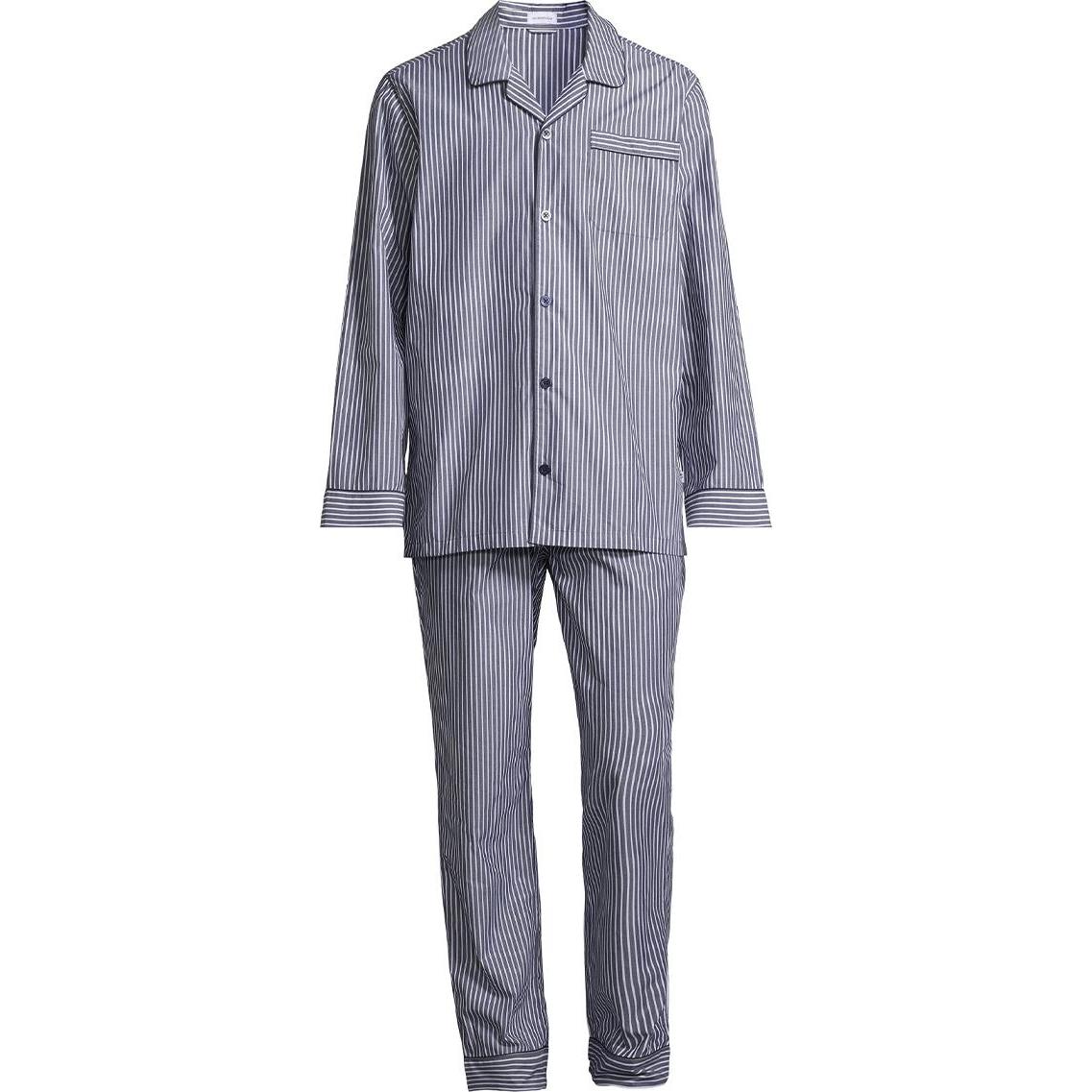 Thumbnail - Seidensticker, Herren, Pyjama, Web Pyjama, Blau, (48)
