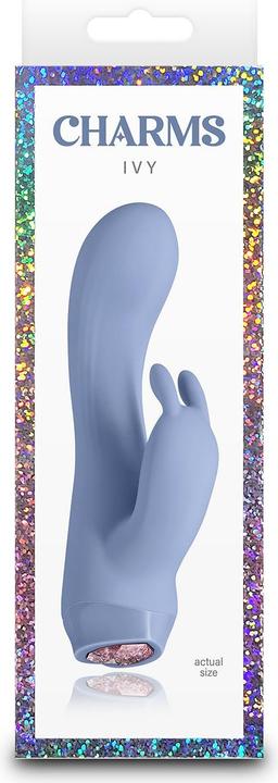 Actual product image NS Novelties Charms Ivy Blue Vibrator 13.4 cm