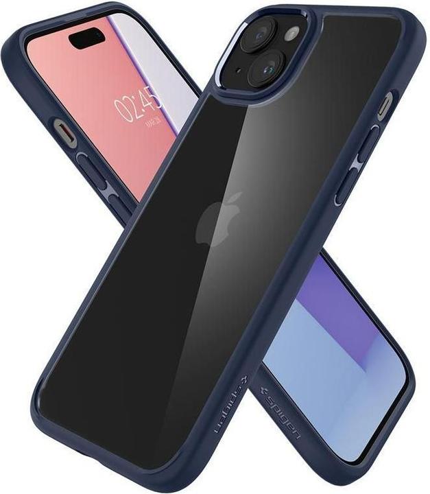 Actual product image Spigen Crystal Hybrid, navy blue - iPhone 15 Plus (Apple iPhone 15 Plus)