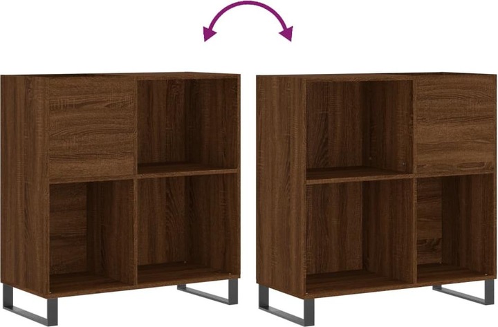 Immagine prodotto VidaXL Plattenschrank Braun Eichen-Optik 84,5x38x89 cm (84,5 x 38 x 89 cm)