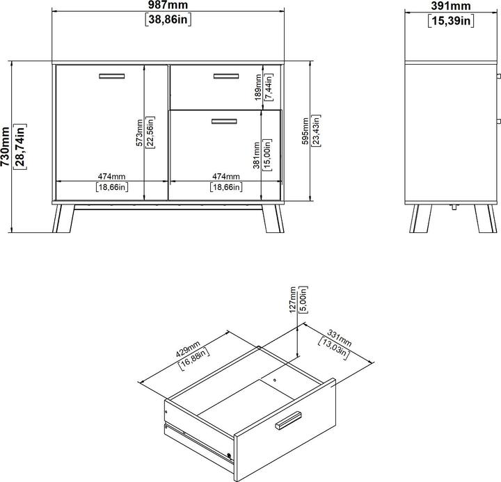 Image du produit Tvilum Ikast (98.70 x 39.10 x 73 cm)