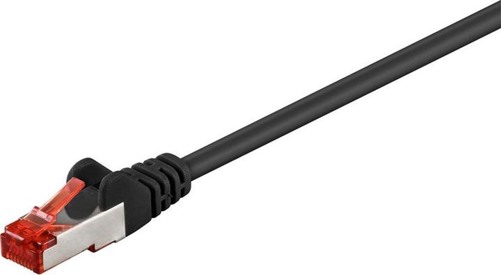 Image du produit Dönges Câble patch Cat. 6, 2x RJ45 avec S/FTP, 0,5 m, noir (0.50 m)