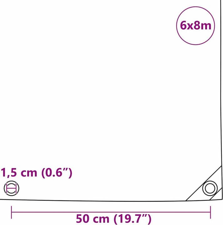 Immagine prodotto vidaXL Planenschutz (6 x 8 m)