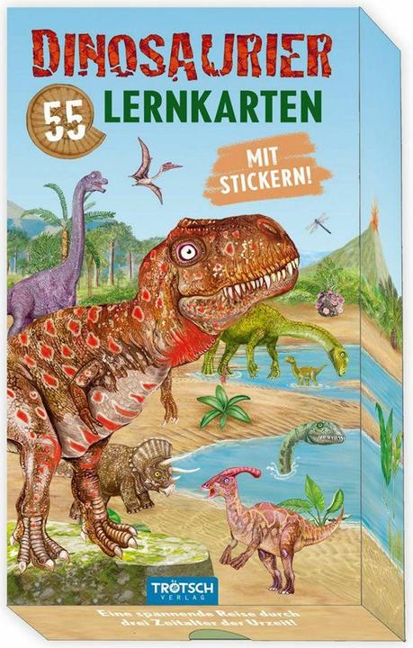 Produktbild - 55 Lernkarten Dinosaurier (Deutsch)