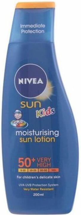 Actual product image NIVEA Sun Kids Protect and Care SPF 50 Sun Lotion 200ml (Sun lotion, Suntan cream, SPF 50+, 200 ml)
