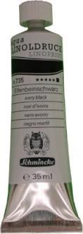 Actual product image Schmincke Linoleum ink ivory black (Ivory Black, 35 ml)