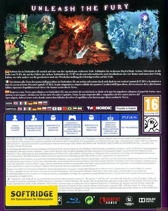 Immagine prodotto THQ Darksiders III (PS4, EN)