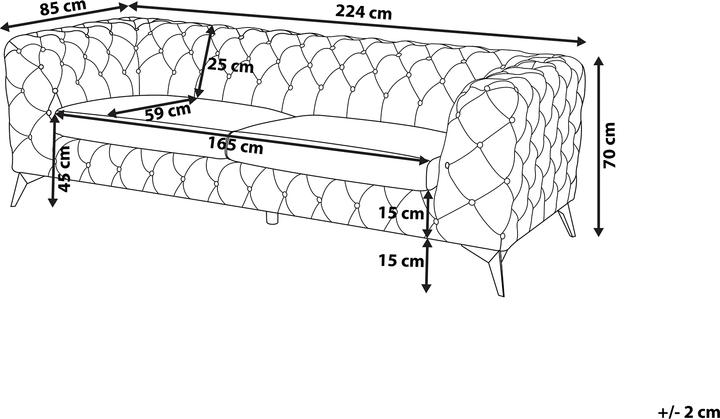 Produktbild Beliani Sotra (3-Sitzer)