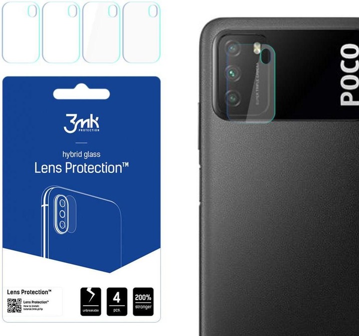 Produktbild 3MK hybrid glass Lens Protection for Xiaomi POCO M3 (1 Stück, Xiaomi Poco M3)