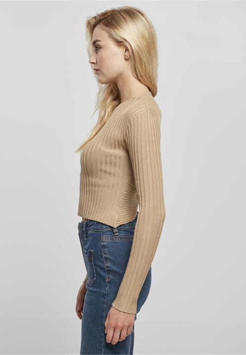 Produktbild Urban Classics Ladies Short Rib Knit Twisted Back Sweater - 21165 (XL)