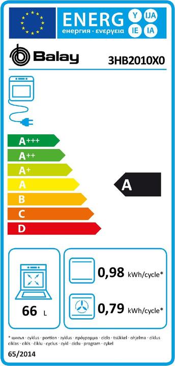 Energie-Label Balay 3HB2010X0