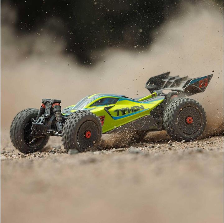 Immagine prodotto Arrma Buggy TYPHON BLX 223S Gelb ARTR, 1:8 (RTR pronto all'uso)