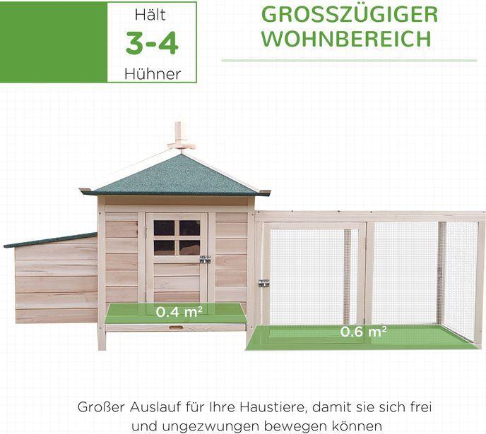 Image du produit Swisshandel24 Poulailler bantam Poulailler bantam avec parcours et perchoirs Nichoir Caille Party d'hiver Kief