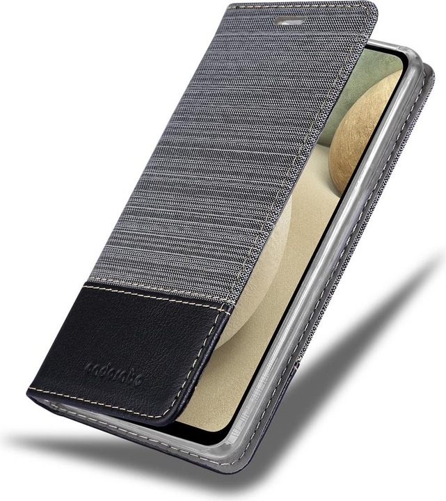 Produktbild Cadorabo Book Jeans Optik Cover (Samsung Galaxy A12, Samsung Galaxy M12)