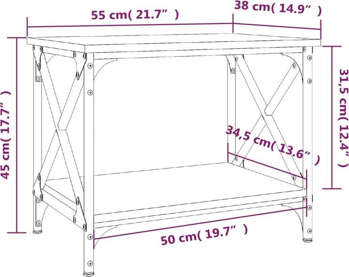 Image du produit vidaXL Beistelltisch