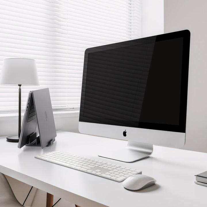 Produktbild Spigen Ld208s4 Vertikaler Laptopständer Space Gray