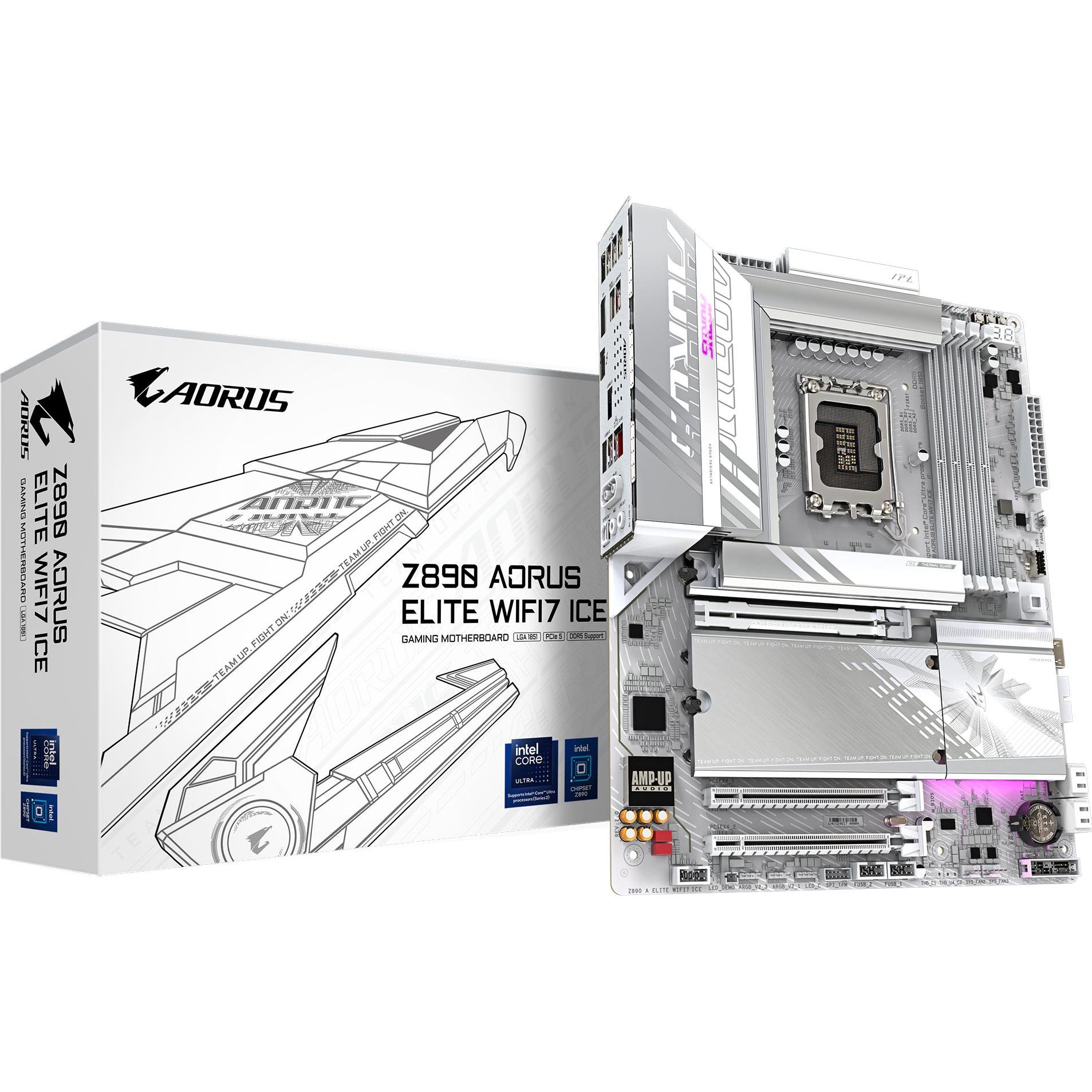 Gigabyte Z890 AORUS Elite WIFI7 ICE (LGA 1851, Intel Z890, ATX), Mainboard