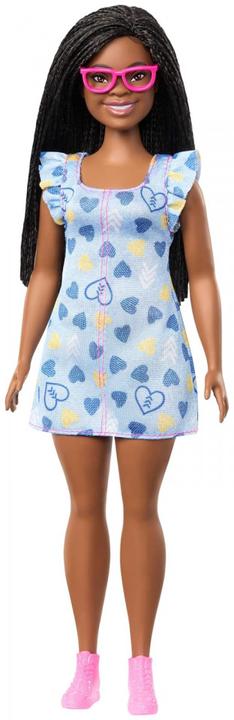 Actual product image Barbie Fashionista Doll - Blue and Yellow Heart Dress