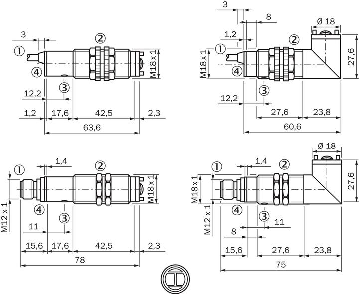 Actual product image Sick Circular photoelectric sensor