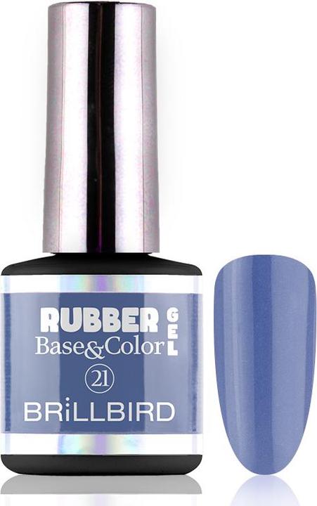 Immagine prodotto BrillBird Gomma Gel Base&Corallo #21 8ml (Corallo #21, Smalto per unghie effetto gel)