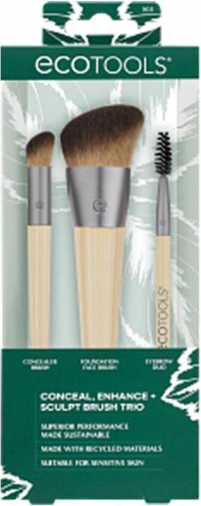 Produktbild EcoTools Neu Natural Conceal Enhance & Sculpt Trio Makeup Pinsel 3 Stück Set (Concealer)