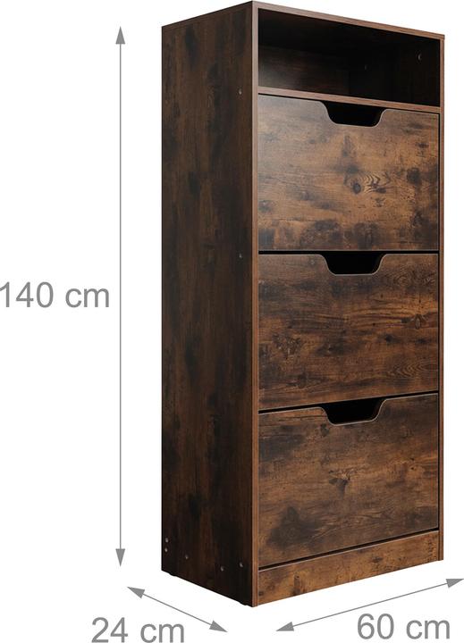 Produktbild Relaxdays Schuhschrank (60 x 24 x 140 cm)
