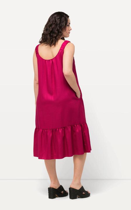 Produktbild Ulla Popken Midikleid, Elastikträger, Rundhals, ärmellos, Taschen (62)