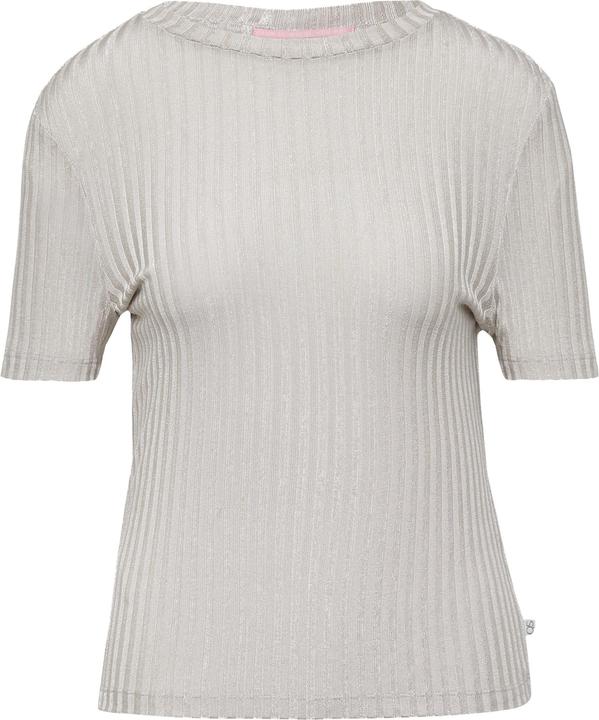 Actual product image S.Oliver T-Shirt Leicht transparentes Rippshirt im Metallic-Look (XL)