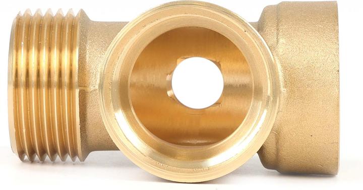 Produktbild Wiltec 4-Wege Verteiler IG Messing DN25 1" DN13 1/4"Hauswasserwerk Manometer