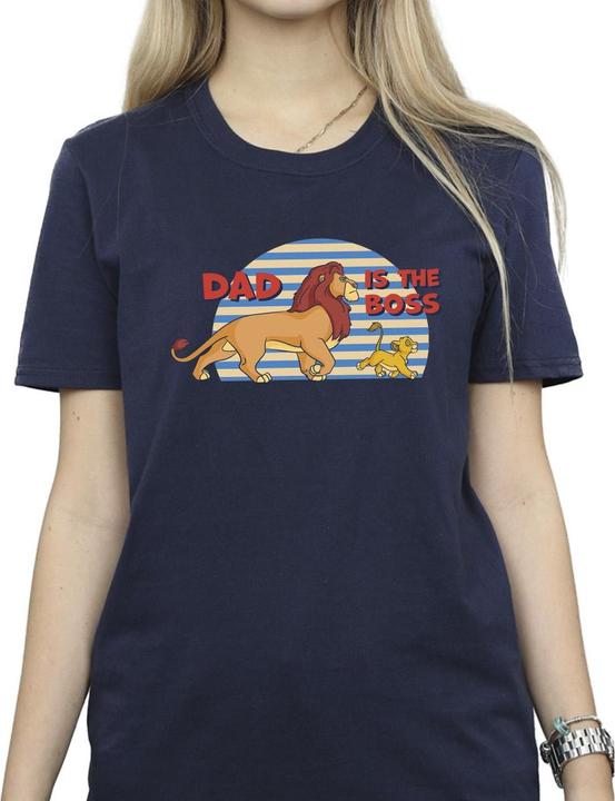 Actual product image Disney Womens/Ladies The Lion King Dad Boss Cotton Boyfriend T-Shirt (4XL)