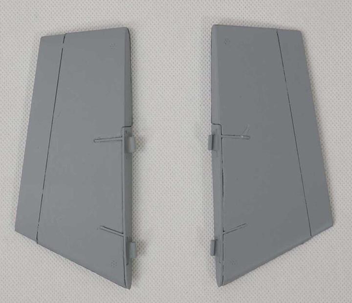 Produktbild E-Flite ventral fin set: f-16 falcon-gray 80mm edf