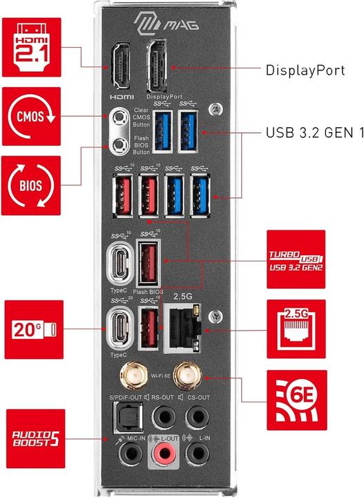 Image du produit MSI MAG Z790 TOMAHAWK WIFI (LGA 1700, Intel Z790, ATX)