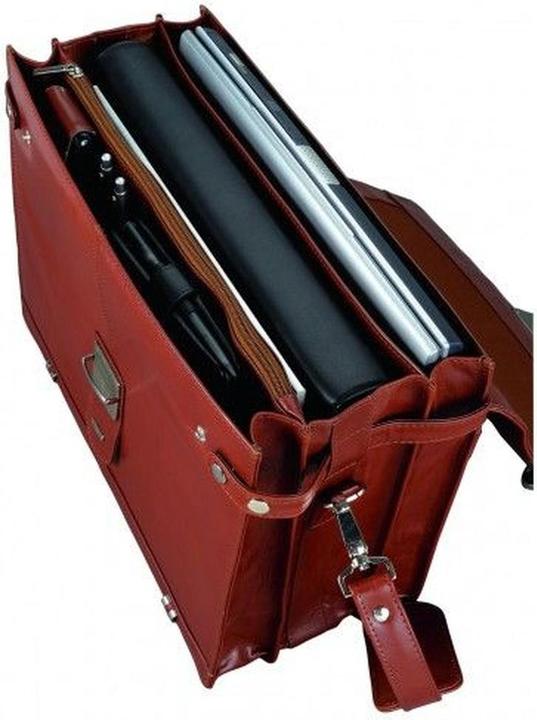 Immagine prodotto Alassio 47124 - Cartella MOCCA, vera pelle, circa 38 x 30 x 16 cm, cognac (15")